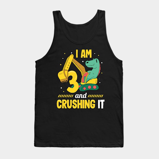 Im 3 And Crushing It Tank Top by Ronkey Design